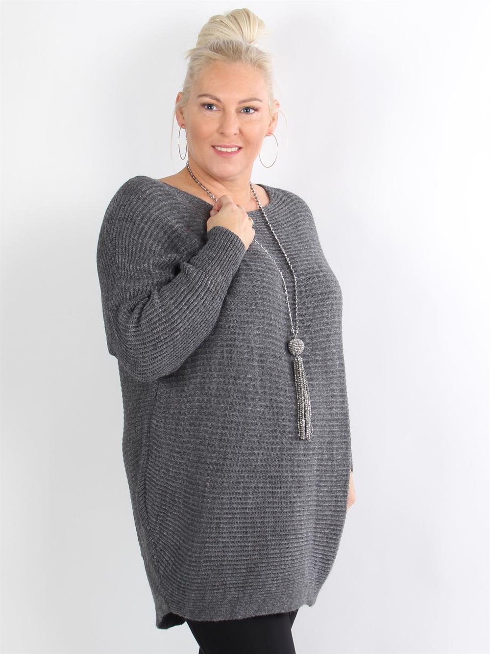 Solveig - Sort simpel strik bluse